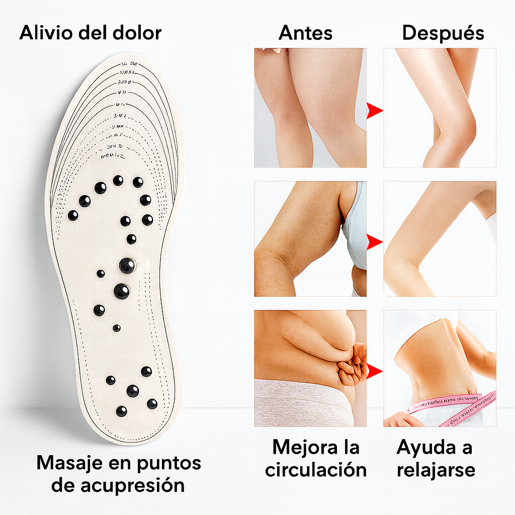 PLANTILLA DE MASAJE MAGNÉTICO (Segundo Par GRATIS)